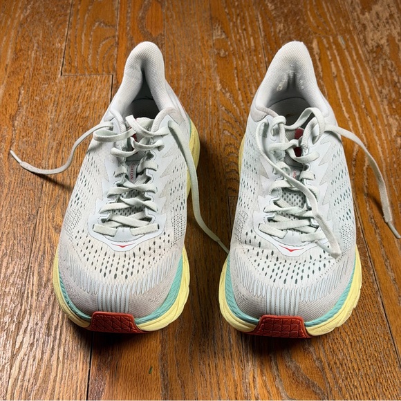 Hoka One One Clifton 7 Shoes Womens Size 8.5 Gray Running Cushioned Trainers - Picture 5 of 12